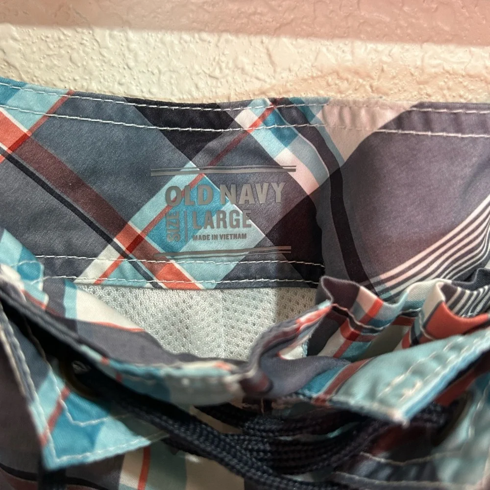 Men's Plaid‎ Swim Shorts Size Large